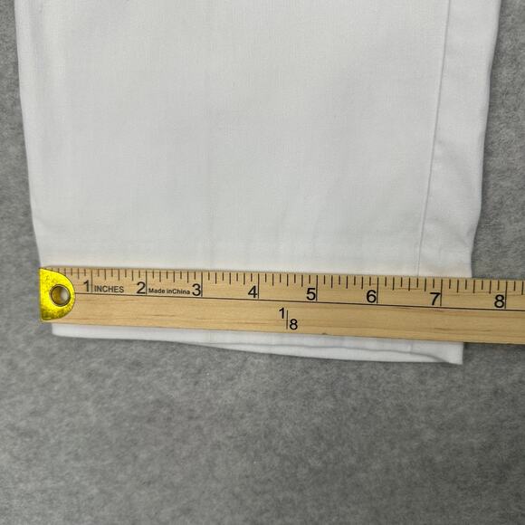 Counterparts Pull-On Mid Rise Slim Leg Dress Pants Womens 18 White Luxe Stretch - Picture 15 of 15